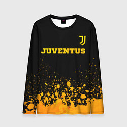 Лонгслив мужской Juventus - gold gradient посередине, цвет: 3D-принт