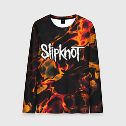 Лонгслив мужской Slipknot red lava, цвет: 3D-принт