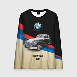 Лонгслив мужской Винтажный автомобиль BMW 340, цвет: 3D-принт