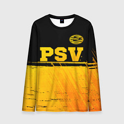 Мужской лонгслив PSV - gold gradient посередине