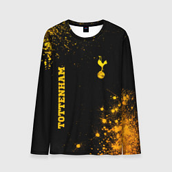 Мужской лонгслив Tottenham - gold gradient вертикально