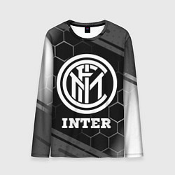 Лонгслив мужской Inter sport на темном фоне, цвет: 3D-принт
