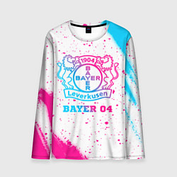 Лонгслив мужской Bayer 04 neon gradient style, цвет: 3D-принт