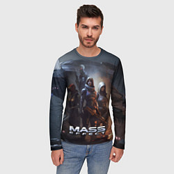 Лонгслив мужской Mass Effect space game, цвет: 3D-принт — фото 2