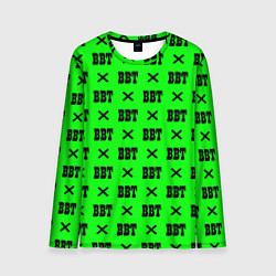 Мужской лонгслив BBT logo green steel