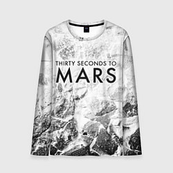 Лонгслив мужской Thirty Seconds to Mars white graphite, цвет: 3D-принт