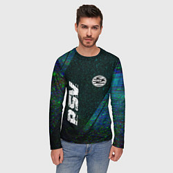 Лонгслив мужской PSV glitch blue, цвет: 3D-принт — фото 2