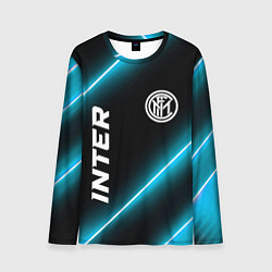 Лонгслив мужской Inter неоновые лампы, цвет: 3D-принт