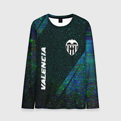 Лонгслив мужской Valencia glitch blue, цвет: 3D-принт