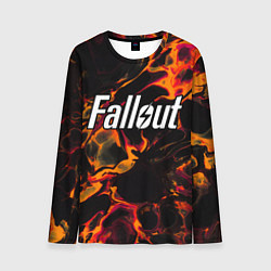 Лонгслив мужской Fallout red lava, цвет: 3D-принт
