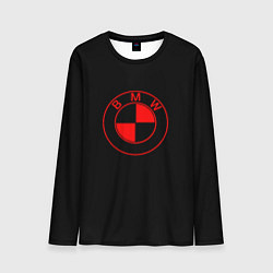 Лонгслив мужской BMW red logo, цвет: 3D-принт