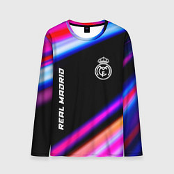 Лонгслив мужской Real Madrid speed game lights, цвет: 3D-принт