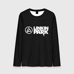 Лонгслив мужской Linkin park logo rock music, цвет: 3D-принт