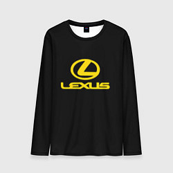 Лонгслив мужской Lexus yellow logo, цвет: 3D-принт