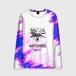 Лонгслив мужской The Witcher colors neon, цвет: 3D-принт