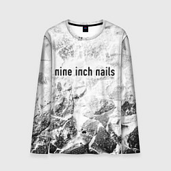 Мужской лонгслив Nine Inch Nails white graphite