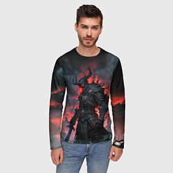 Лонгслив мужской Тёмный рыцарь мрака, цвет: 3D-принт — фото 2