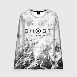 Мужской лонгслив Ghost of Tsushima white graphite