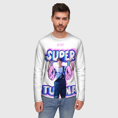 Мужской лонгслив BTS Super Tuna / 3D-принт – фото 3