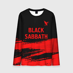 Лонгслив мужской Black Sabbath - red gradient посередине, цвет: 3D-принт