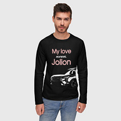 Лонгслив мужской My love Haval Jolion чёрно-розовый, цвет: 3D-принт — фото 2