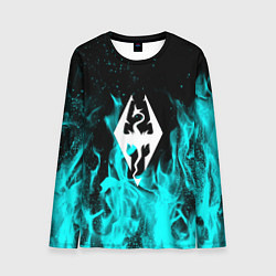 Лонгслив мужской The elder scrolls neon flame, цвет: 3D-принт