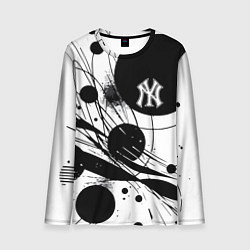 Лонгслив мужской New York Yankees baseball team - abstraction, цвет: 3D-принт