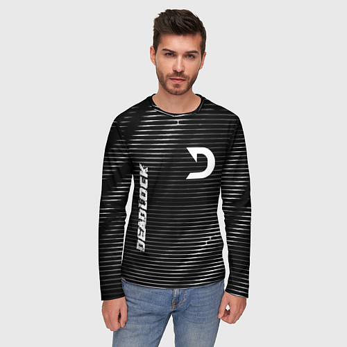 Мужской лонгслив Deadlock metal game lines / 3D-принт – фото 3