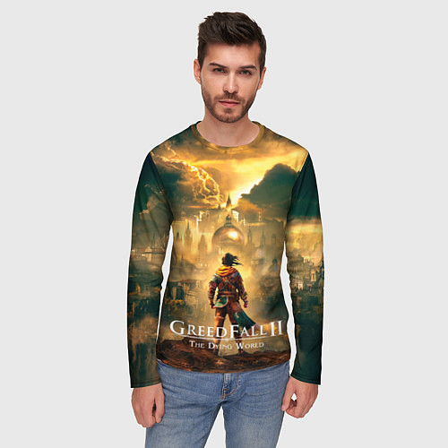 Мужской лонгслив Герой Greedfall 2 the dying world / 3D-принт – фото 3