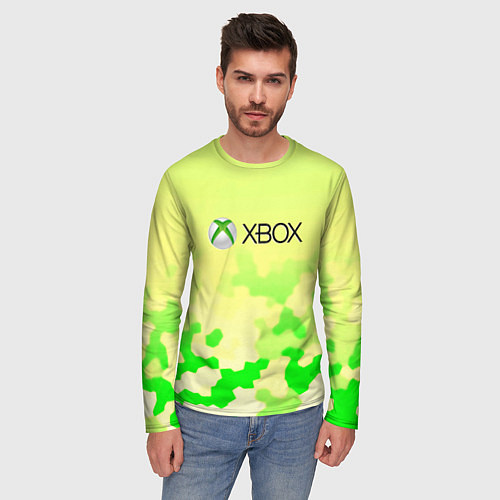 Мужской лонгслив Xbox camo / 3D-принт – фото 3