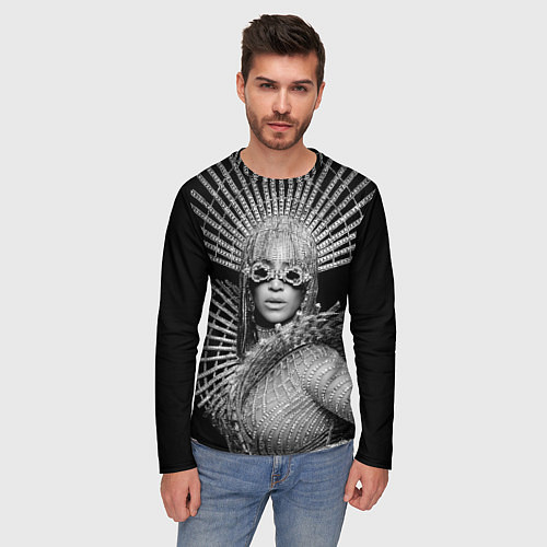 Мужской лонгслив Beyonce R&B / 3D-принт – фото 3