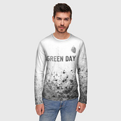 Лонгслив мужской Green Day - white gradient посередине, цвет: 3D-принт — фото 2