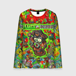 Лонгслив мужской Plants vs Zombies пират, цвет: 3D-принт