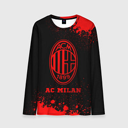 Лонгслив мужской AC Milan - red gradient, цвет: 3D-принт