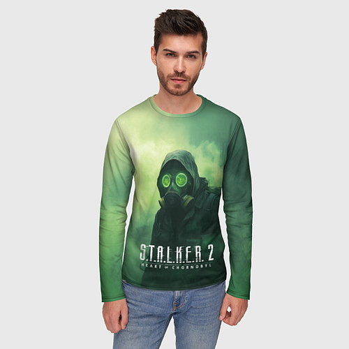 Мужской лонгслив Stalker 2 сердце Чернобыля / 3D-принт – фото 3