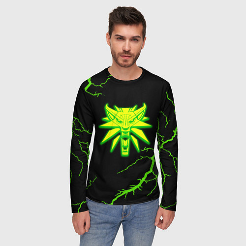 Мужской лонгслив The Witcher storm effect / 3D-принт – фото 3