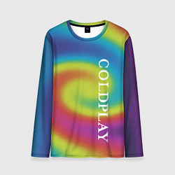 Лонгслив мужской Coldplay moon music album, цвет: 3D-принт