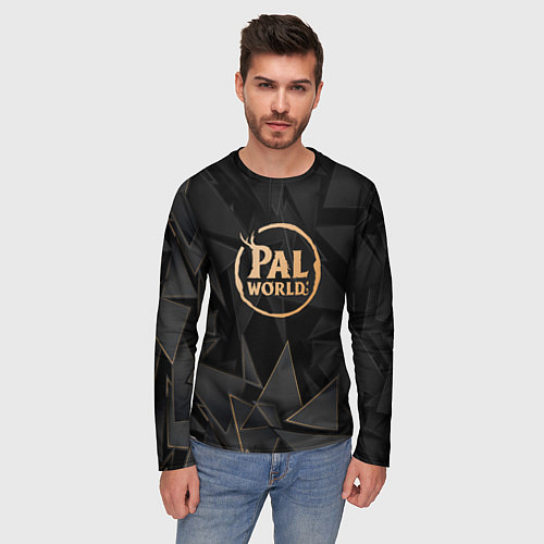Мужской лонгслив Palworld golden poly / 3D-принт – фото 3