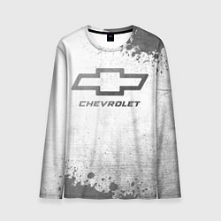 Лонгслив мужской Chevrolet - white gradient, цвет: 3D-принт