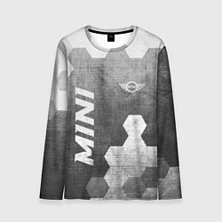 Мужской лонгслив Mini - grey gradient вертикально