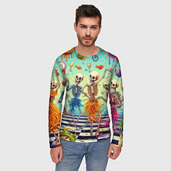 Лонгслив мужской Бал сатаны - сюрреализм, цвет: 3D-принт — фото 2