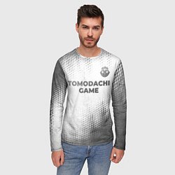 Лонгслив мужской Tomodachi Game - white gradient посередине, цвет: 3D-принт — фото 2