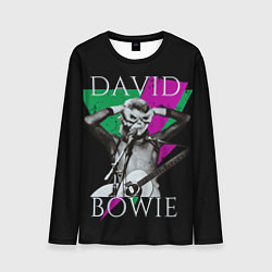 Лонгслив мужской David Bowie - hand goggles, цвет: 3D-принт