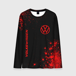 Лонгслив мужской Volkswagen - red gradient вертикально, цвет: 3D-принт
