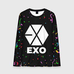 Лонгслив мужской Exo конфети, цвет: 3D-принт