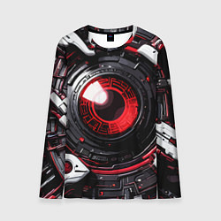 Лонгслив мужской Красная сфера киберпанк, цвет: 3D-принт