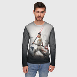 Лонгслив мужской Звездные войны - Рей Скайуокер, цвет: 3D-принт — фото 2