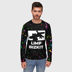 Лонгслив мужской Limp Bizkit конфети, цвет: 3D-принт — фото 2