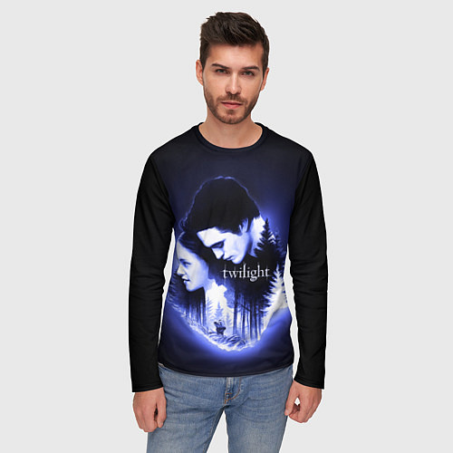Мужской лонгслив Twilight Bella and Edward / 3D-принт – фото 3