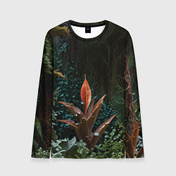 Лонгслив мужской Объемные растения, цвет: 3D-принт